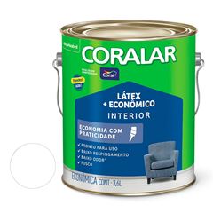 Tinta Acrílica Fosca 3,6 Litros Coralar mais Econômico Braco CORAL / REF. 5206985