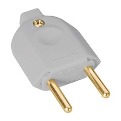 Plug Macho 2P 10A/250V Cinza - Ref. 57401/002 - TRAMONTINA