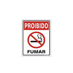Placa De Poliestireno 15x20cm Proibido Fumar - Ref. 220AH - SINALIZE