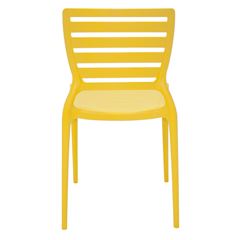 Cadeira em Polipropileno Sofia com Encosto Vazado Amarela - Ref.92237/000 - TRAMONTINA