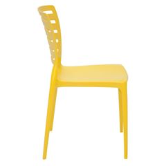 Cadeira em Polipropileno Sofia com Encosto Vazado Amarela - Ref.92237/000 - TRAMONTINA