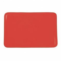 Lugar Americano Pvc 28x44cm Color Retangular Vermelho - Ref. 050105U - COPA&CIA