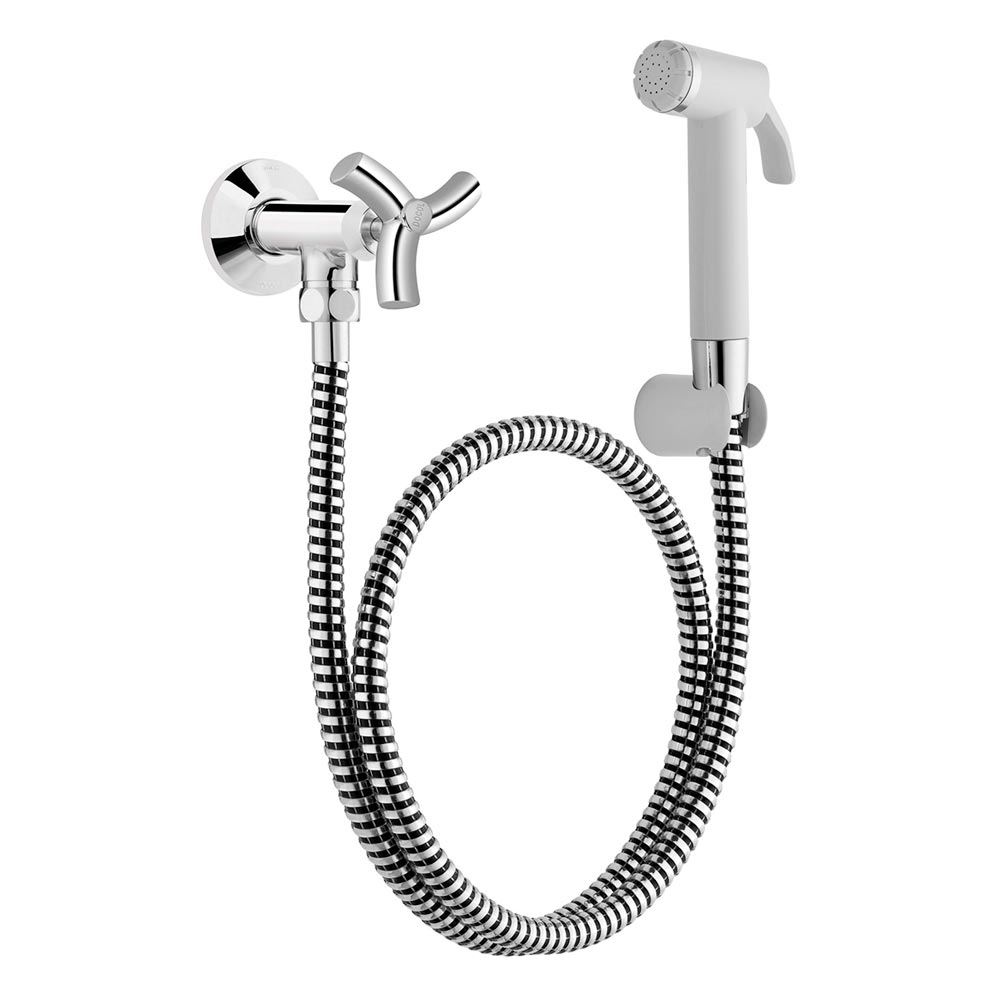 Ducha higiênica Docol Primor com cabo flexível, ideal para espaços menores e banheiros compactos. Ducha higiênica Docol Primor com cabo flexível, ideal para espaços menores e banheiros compactos.