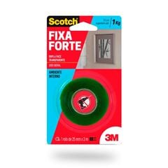 Fita Dupla Face 24mmx2m Fixa Forte Transparente - Ref.HB004420194 - 3M