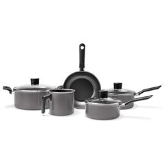 Kit Panelas em Alumínio com 5 Peças Garlic Grafite - Ref.7000/100 - BRINOX