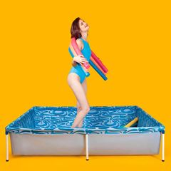 Piscina Plástica 400 Litros 189x126x42cm Azul MOR / REF. 001002