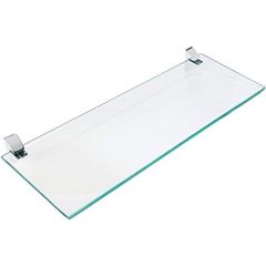 Prateleira de Vidro 15x60cm com Suporte Cromado Incolor - Ref.08617.004 - PRAT-K