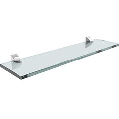 Prateleira de Vidro 20x40cm com Suporte Cromado Incolor - Ref.08617.005 - PRAT-K