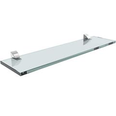 Prateleira de Vidro 30x30cm com Suporte Cromado Incolor - Ref.08621.003 - PRAT-K