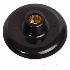 Plafon Plástico Preto - Ref.16081 - ILUMI