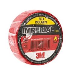 Fita Isolante Imperial 18mmx20m Cores Vermelho - Ref. HB004298129 - 3M