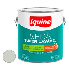Tinta Acrílica Acetinada 3,6L Seda Super Lavavel Branco Gelo IQUINE / REF. 262300301