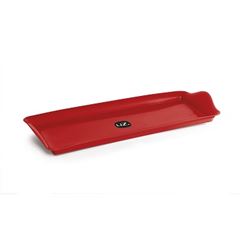 Bandeja Plástica 38x16cm Retangular Vermelho - Ref. UZ209-VM - UZ