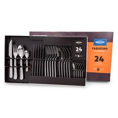 Faqueiro Inox 24 Peças Modena Polida BRINOX / REF. 5119/102