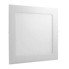 Painel de Alumínio LED 18w Bivolt 22cm Embutido Quadrado Slim Branco - Ref. RL22186BC - BRONZEARTE