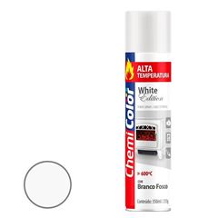 Tinta Spray Alta Temperatura 350ml Branco Fosco CHEMICOLOR / REF. 0680198