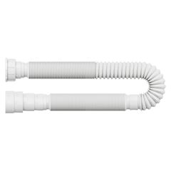 Sifão Sanfonado em Polipropileno DN38/50mm 1,5m Extensivo Longo Universal Branco BLUKIT / REF. 030129-41