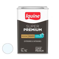 Tinta Acrílica Fosca Lata 18L Super Premium Branco Neve IQUINE / REF. 261300205