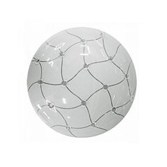 Plafon Aço 2x60w 30cm Trama Redondo Branco - Ref. CR0030PBB - BRONZEARTE