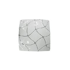 Plafon Aço 2x60w30x30cm Trama Quadrado 30x30cm Branco Ref. CR3030PBB - BRONZEARTE 
