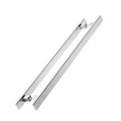 Puxador Inox 800MM Retangular Polido 304 - Ref.76045 - STAM