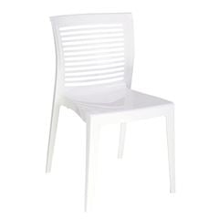 Cadeira Plastica Victoria Branca Encosto Horizontal - Ref. 92041/010 - TRAMONTINA