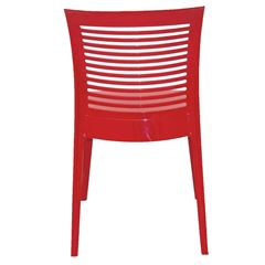 Cadeira Plastica Victoria Vermelha Encosto Horizontal - Ref. 92041/040 - TRAMONTINA