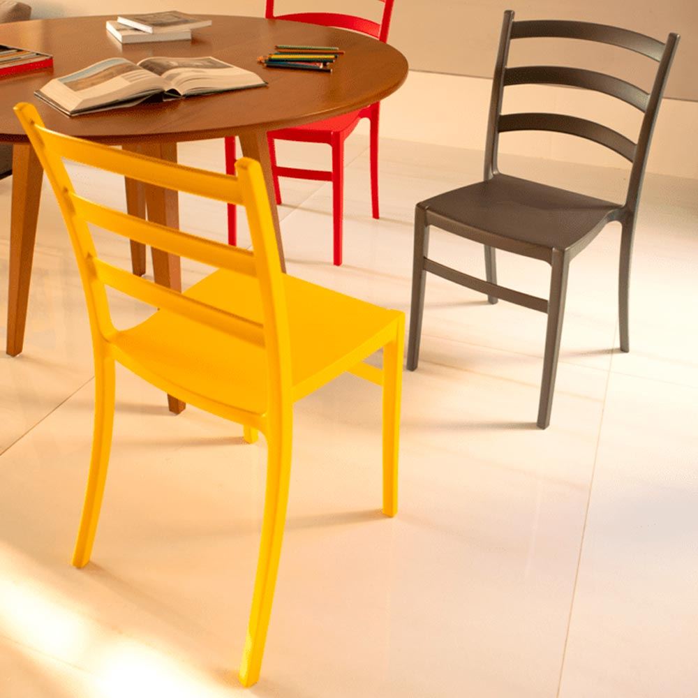 Cadeira Plástica Nádia Amarela - Ref.92034/000 - TRAMONTINA
