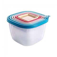 Kit pote plástico com 6 Peças Conect Quadrado - Ref. 008075 - PLASUTIL