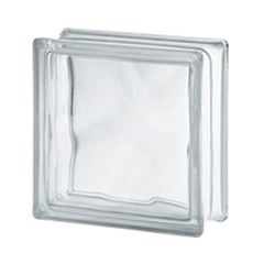 Bloco de Vidro 19x19x8cm Clear Wave - Ref.123661 - SEVES