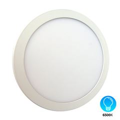 Luminária Painel LED 6W 6500K Bivolt Embutir Redondo Branco - Ref. DI48313 - DILUX