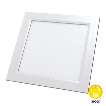 Painel LED 12W 3000K Bivolt Embutir Quadrado Branco - Ref. DI48320 - DILUX