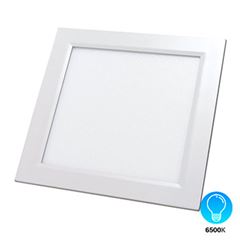 Painel LED 12W 6500K Bivolt Embutir Quadrado Branco - Ref. DI48337 - DILUX