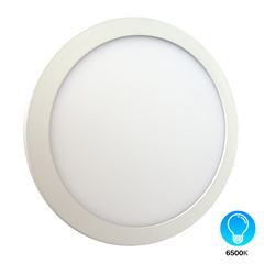 Painel Led de Embutir Redondo 18W Bivolt 6500K Branco DILUX / REF. DI48399