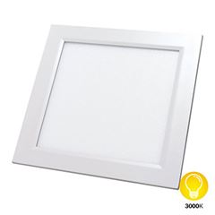 Painel LED 24W 3000K Bivolt Embutir Quadrado Branco - Ref. DI48405 - DILUX