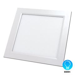 Painel LED 24W 6500K Bivolt Embutir Quadrado Branco - Ref. DI48412 - DILUX