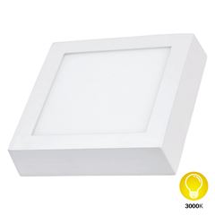 Painel LED 12W 3000K Bivolt Sobrepor Quadrado Branco - Ref. DI48528 - DILUX