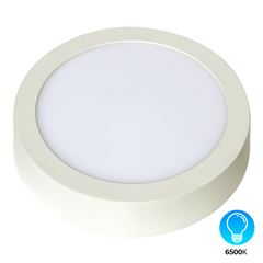 Painel Led de Sobrepor Redondo 12W Bivolt 6500K Branco DILUX / REF. DI48559
