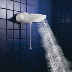 Chuveiro Elétrico 6400w 220v Top Jet Turbo Multitemperaturas Branco - Ref. 7541514 - LORENZETTI