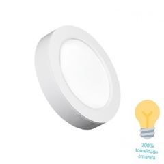 Painel ABS e Alumínio de Led 18w Bivolt Redondo 3000k Branco - Ref.17289 - ECOFORCE