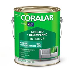 Tinta Acrílica Fosca 3,6L Coralar mais Desempenho Rubi CORAL / REF. 5202294