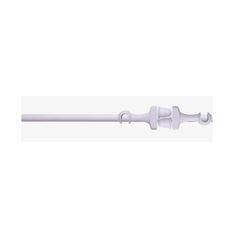 Porta Cortina 2,00m em Aço Kit Simples Branco - Ref.380004-200 - IMPERIAL ARTES