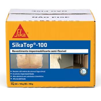 Revestimento Impermeabilizante 18kg SikaTop 100 SIKA Revestimento Impermeabilizante 18kg SikaTop 100 SIKA