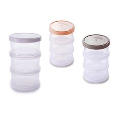 Conjunto 3 Potes Organizadores 9,5x14,8cm de Cores Sortidas PLASÚTIL / REF. 008058