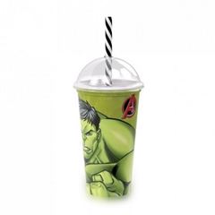 Copo Shake Plástico 500ml Hulk - Ref.008635 - PLASUTIL