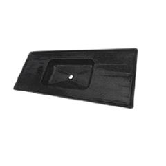Balcão Sintético 1,20x54cm Veneza Liso Preto - Ref.7898591792526 - BELLA PIA