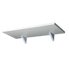 Prateleira de Madeira 20x40cm Classic com Suporte Branco - Ref.331040020 - PRATEFIX