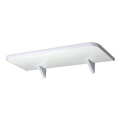 Prateleira de Madeira 20x45cm Soft com Suporte Branco - Ref.361045020 - PRATEFIX