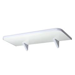 Prateleira de Madeira 30x150cm com Suporte Soft Branco - Ref.361150030 - PRATEFIX