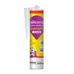 Adesivo Silicone 280g Multiuso Incolor - Ref. 0529.00077.0001PC - QUARTZOLIT
